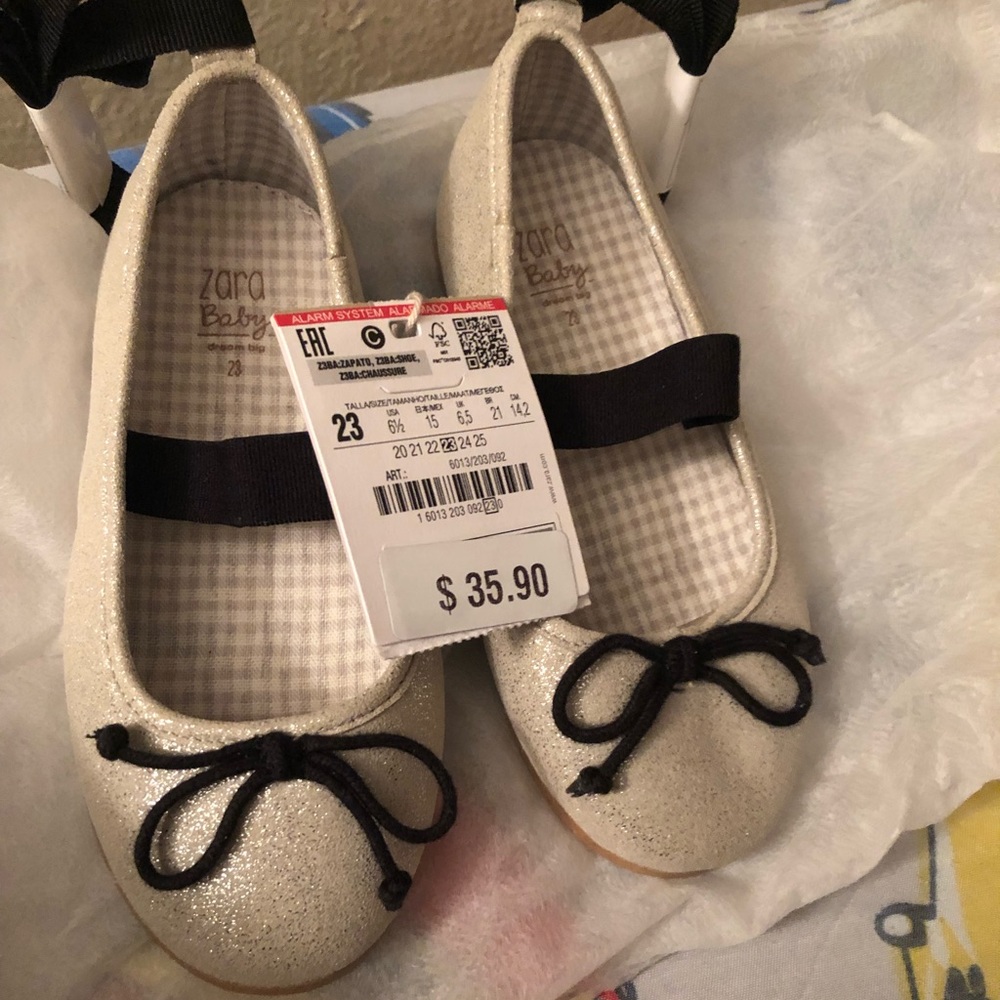 Zara bailarina flats shoes